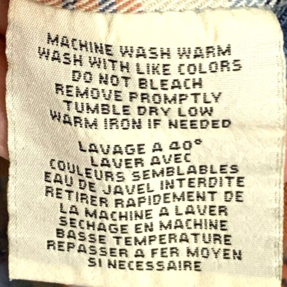 Vtg Distressed Denim & Supply Ralph Lauren Flannel Shirt Mens M Red Plaid - Picture 7 of 12